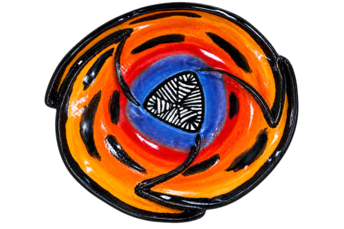 Abstract Ceramic Bowl