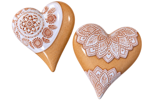 White Lace Heart Wall Art